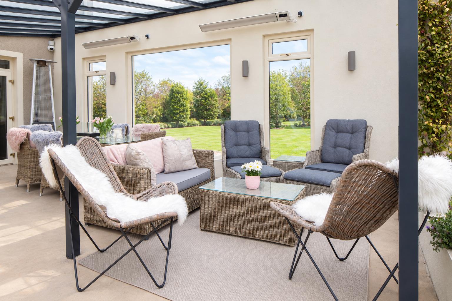 Outdoor Patio interior design by Niamh Swail Interiors, Kildare